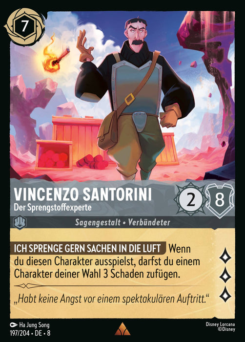 Vincenzo Santorini - Der Sprengstoffexperte 8JAF-197 Rare Deutsch