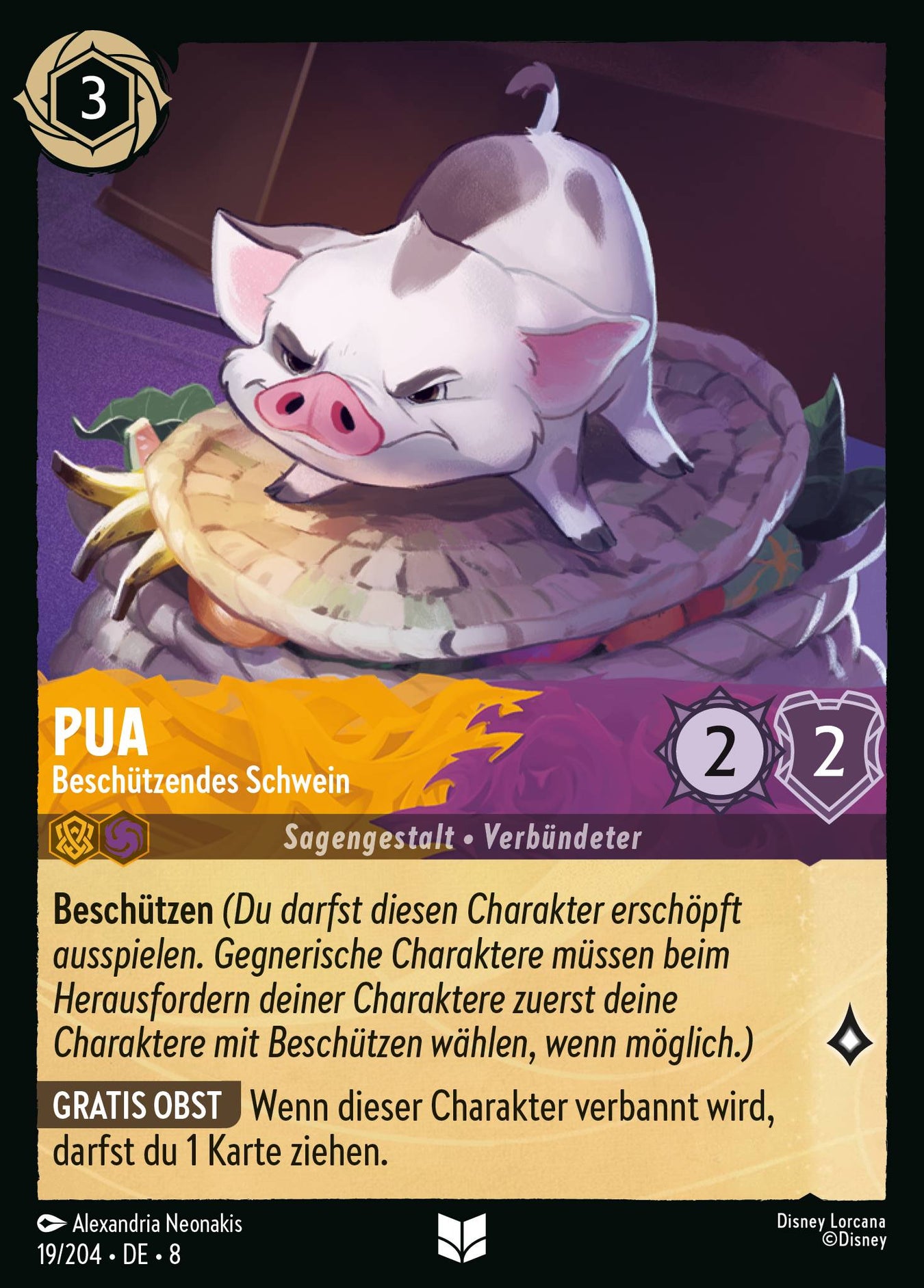 Alle Pua Charakterkarten in Disney Lorcana