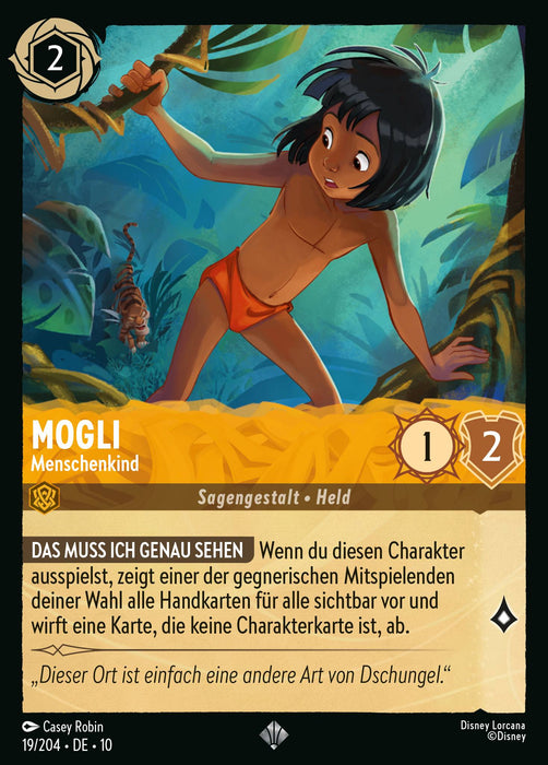 Mogli - Menschenkind 10WHI-019 Super Rare Deutsch