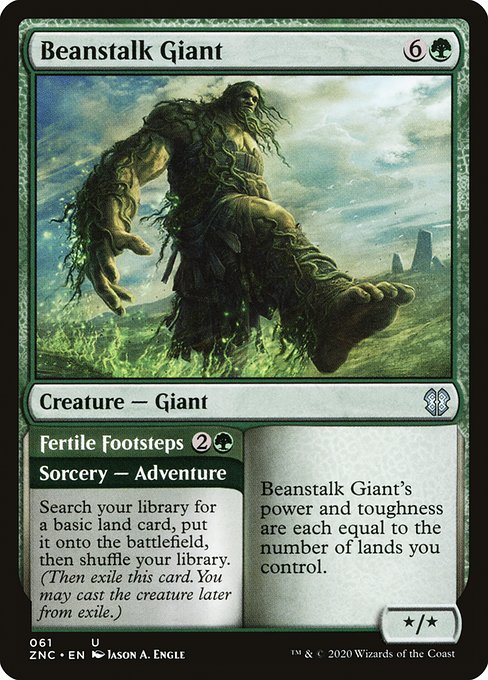 Beanstalk Giant // Fertile Footsteps - Back Face