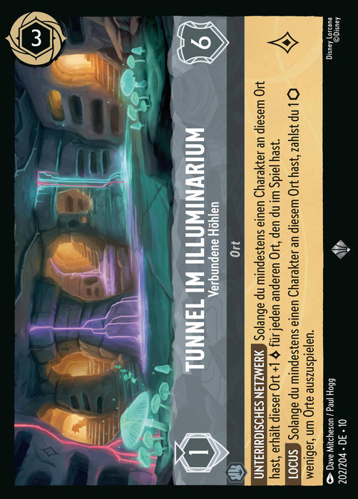 Tunnel im Illuminarium - Verbundene Höhlen 10WHI-202 Super Rare Deutsch
