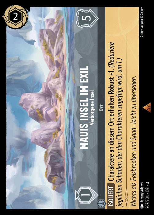 Maus Insel im Exil - Verborgene Insel 3INK-202 Rare Deutsch