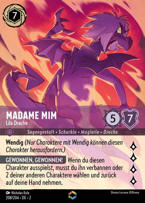 Madame Mim - Lila Drache (V.2) 2ROF-208 Enchanted Deutsch