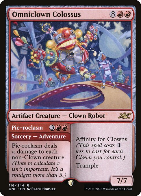 Omniclown Colossus // Pie-roclasm - Back Face