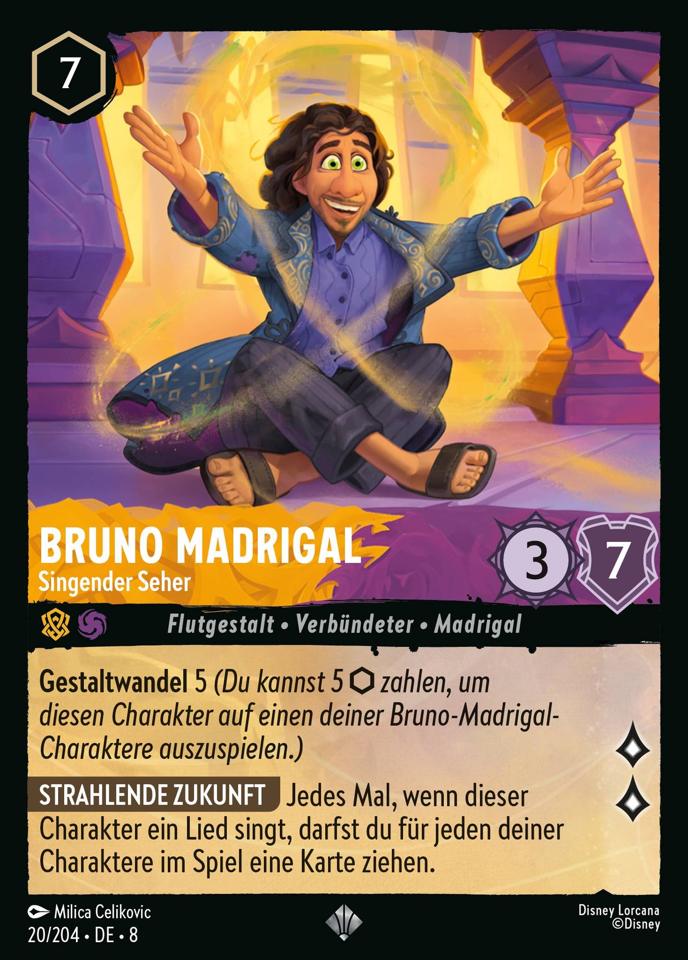 Alle Bruno Madrigal Charakterkarten in Disney Lorcana