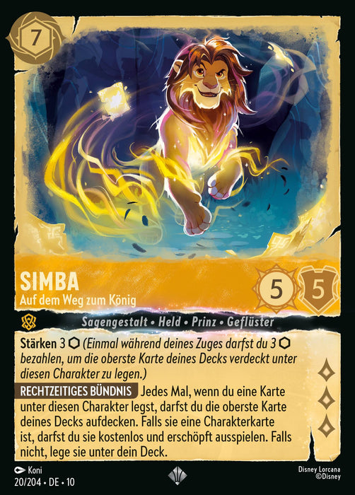 Simba - Auf dem Weg zum König (V.1) 10WHI-020 Super Rare Deutsch