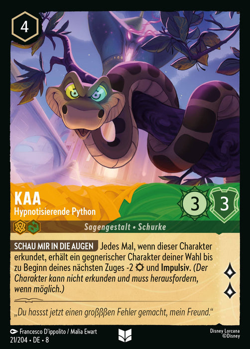 Kaa - Hypnotisierende Python 8JAF-021 Uncommon Deutsch