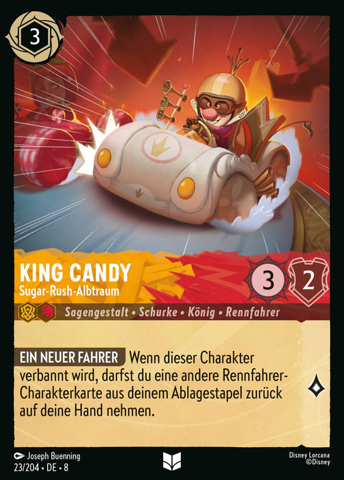 King Candy - Sugar-Rush-Albtraum 8JAF-023 Uncommon Deutsch