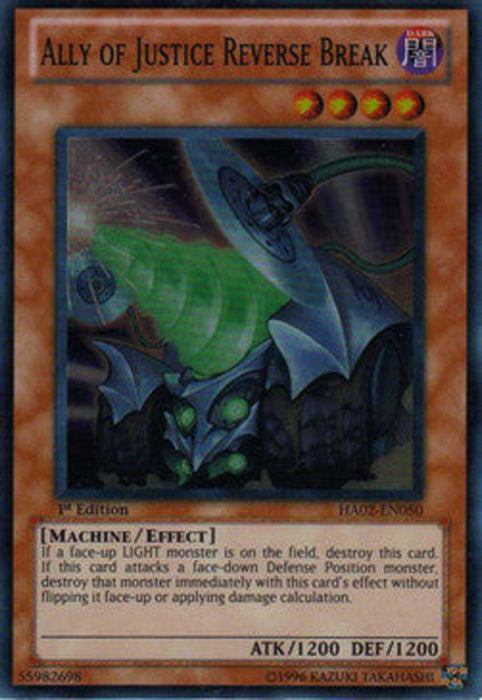 Ally of Justice Reverse Break HA02-EN050 Super Rare Englisch