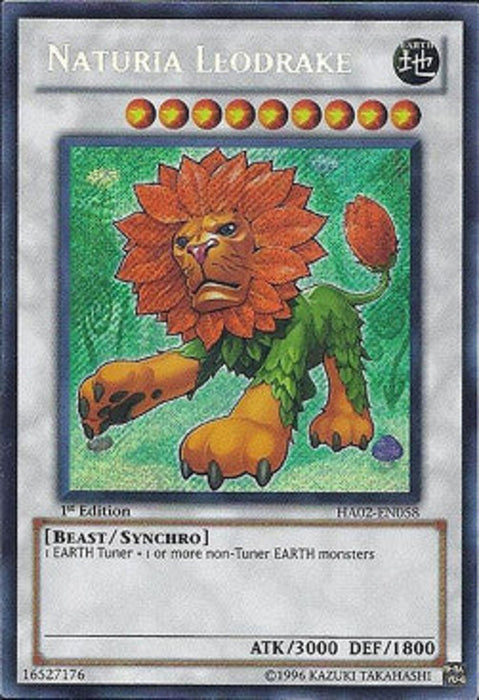 Naturia Leodrake HA02-EN058 Secret Rare Englisch