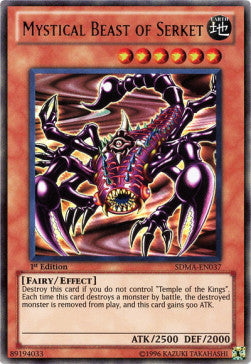 Mystical Beast of Serket SDMA-EN037 Ultra Rare Englisch