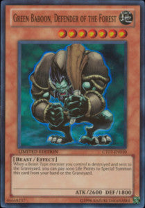 Green Baboon, Defender of the Forest CT07-EN010 Super Rare Englisch