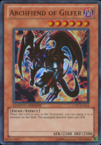 Archfiend of Gilfer CT07-EN014 Super Rare Englisch