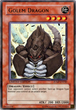 Golem Dragon JUMP-EN040 Ultra Rare Englisch
