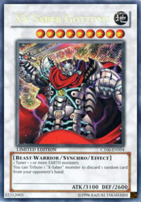 XX-Saber Gottoms CT06-ENS04 Secret Rare Englisch