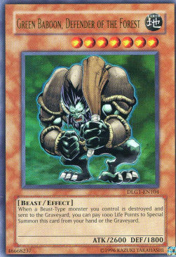 Green Baboon, Defender of the Forest DLG1-EN104 Ultra Rare Englisch