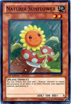 Naturia Sunflower HA03-EN011 Super Rare Englisch