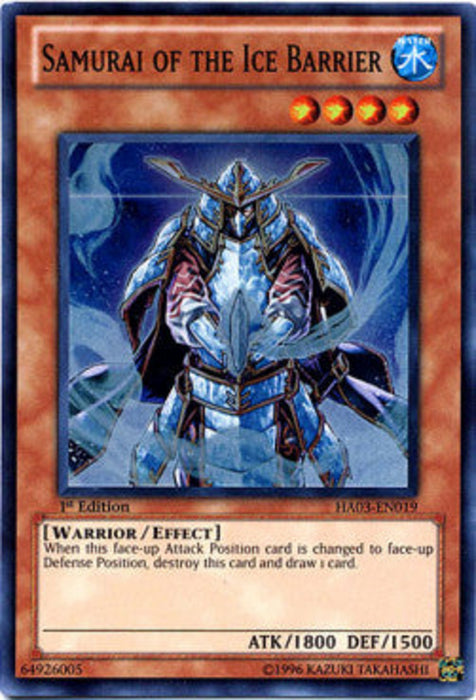 Samurai of the Ice Barrier HA03-EN019 Super Rare Englisch