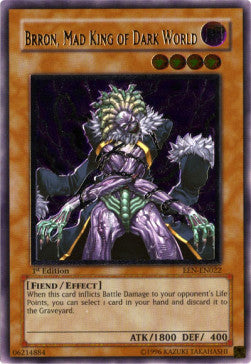 Brron, Mad King of Dark World (V.2) EEN-EN022 Ultimate Rare Englisch