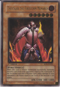 Thestalos the Firestorm Monarch (V.2) RDS-EN021 Ultimate Rare Englisch