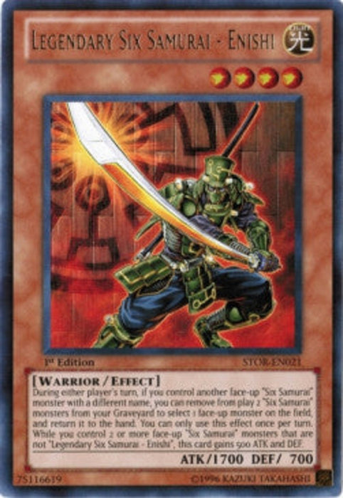 Legendary Six Samurai - Enishi (V.1) STOR-EN021 Ultra Rare Englisch