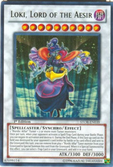 Loki, Lord of the Aesir (V.1) STOR-EN039 Ultra Rare Englisch