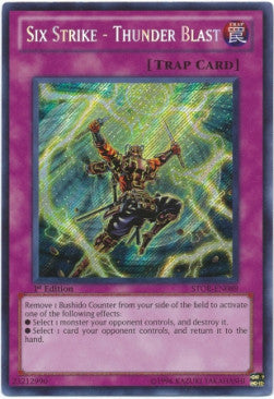 Six Strike - Thunder Blast STOR-EN089 Secret Rare Englisch