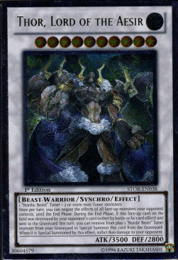 Thor, Lord of the Aesir (V.2) STOR-EN038 Ultimate Rare Englisch