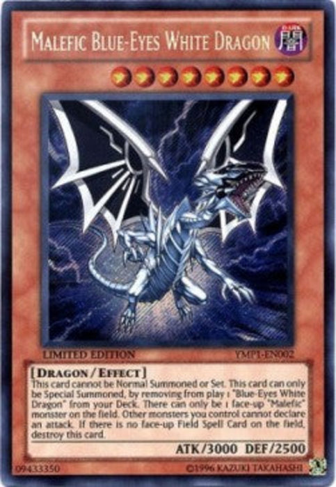 Malefic Blue-Eyes White Dragon YMP1-EN002 Secret Rare Englisch