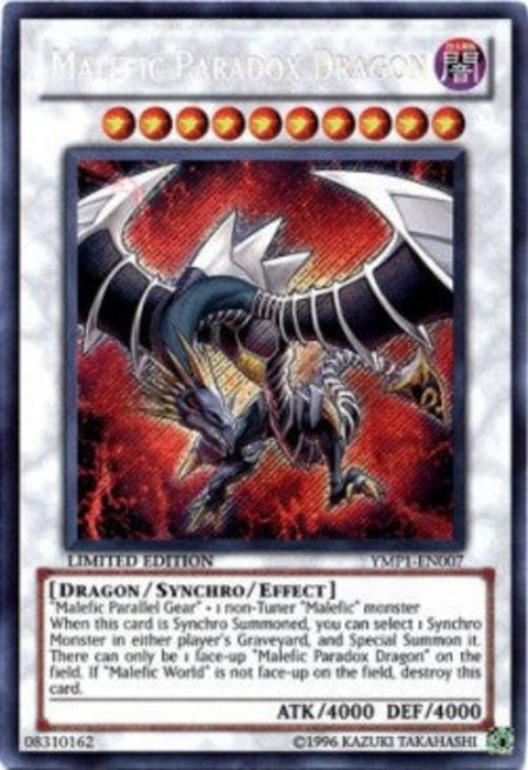 Malefic Paradox Dragon YMP1-EN007 Secret Rare Englisch