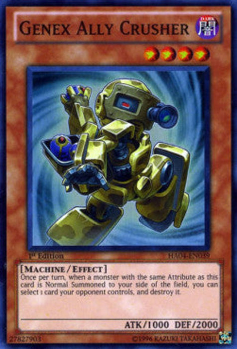 Genex Ally Crusher HA04-EN039 Super Rare Englisch