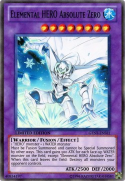 Elemental HERO Absolute Zero GENF-ENSE1 Super Rare Englisch