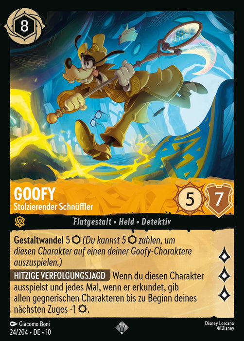 Goofy - Stolzierender Schnüffler (V.1) 10WHI-024 Super Rare Deutsch
