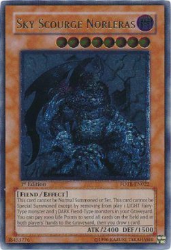 Sky Scourge Norleras (V.2) FOTB-EN022 Ultimate Rare Englisch