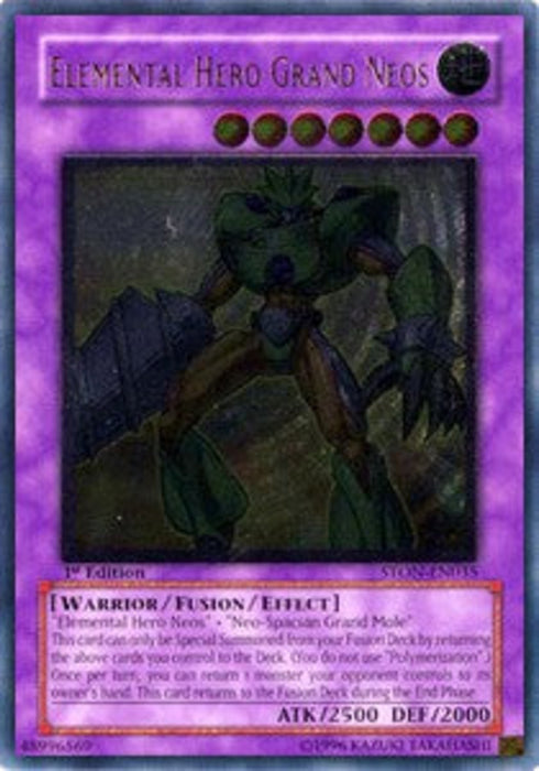 Elemental HERO Grand Neos (V.2) STON-EN035 Ultimate Rare Englisch