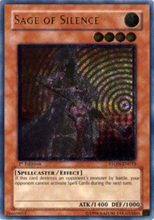 Sage of Silence (V.2) STON-EN015 Ultimate Rare Amerikanisch