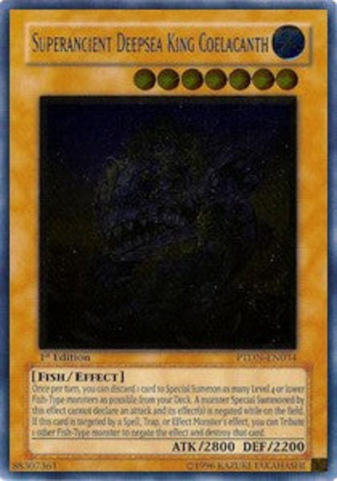 Superancient Deepsea King Coelacanth (V.2) PTDN-FR034 Ultimate Rare Französisch