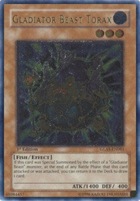Gladiator Beast Torax (V.2) GLAS-EN081 Ultimate Rare Englisch