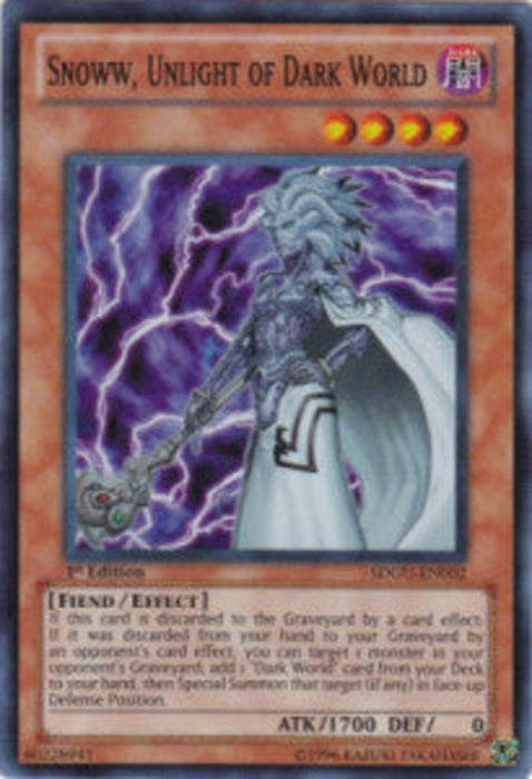 Snoww, Unlight of Dark World SDGU-EN002 Super Rare Englisch