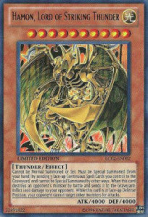 Hamon, Lord of Striking Thunder LC02-EN002 Ultra Rare Englisch