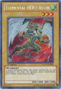 Elemental HERO Avian (V.2) LCGX-EN002 Secret Rare Amerikanisch