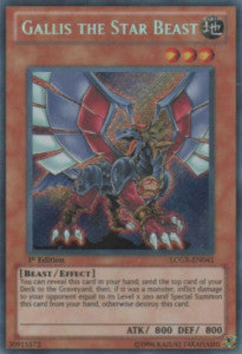 Gallis the Star Beast LCGX-EN041 Secret Rare Englisch