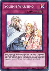 Solemn Warning CT08-EN015 Super Rare Englisch