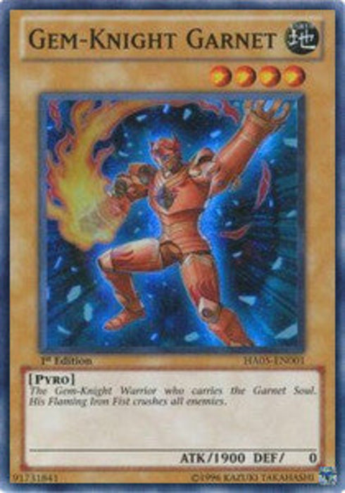 Gem-Knight Garnet HA05-EN001 Super Rare Englisch