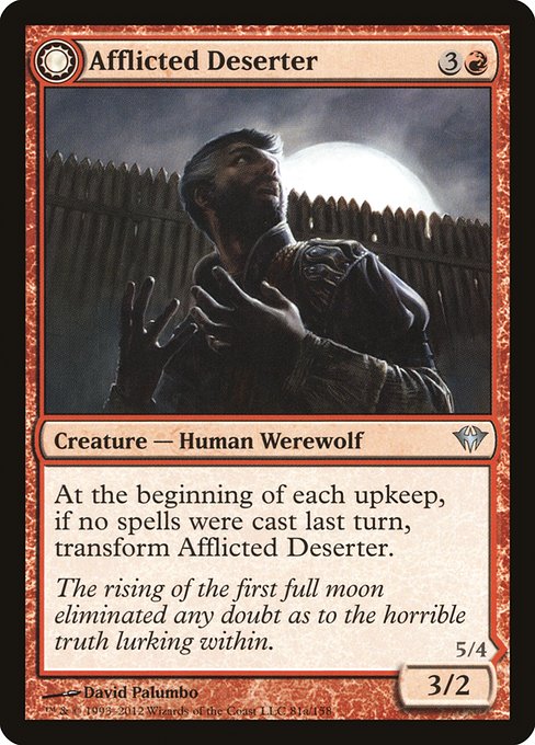 Magic: Afflicted Deserter / Werewolf Ransacker