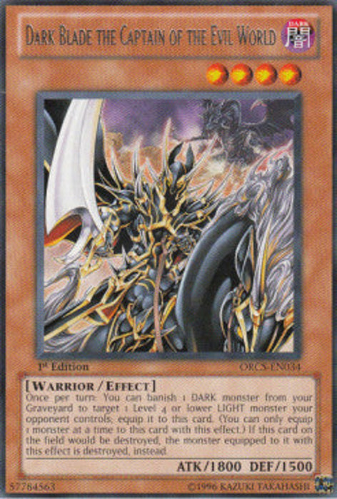 Dark Blade the Captain of the Evil World ORCS-EN034 Rare Englisch