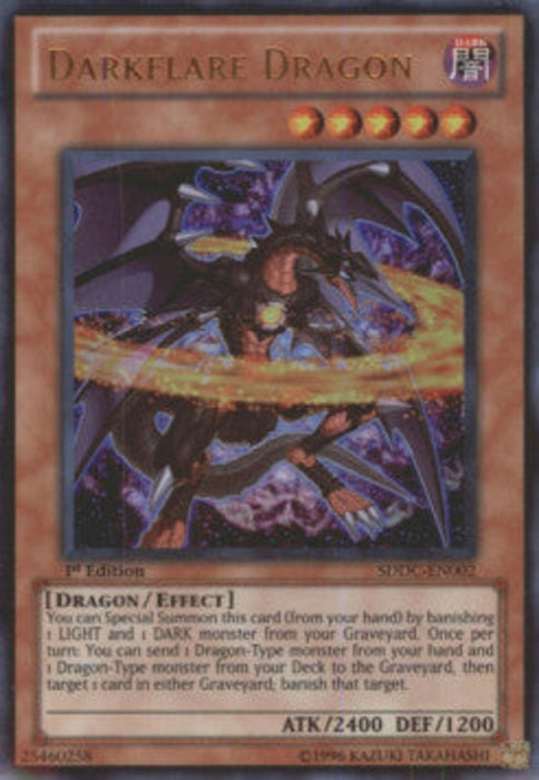 Darkflare Dragon SDDC-EN002 Ultra Rare Englisch