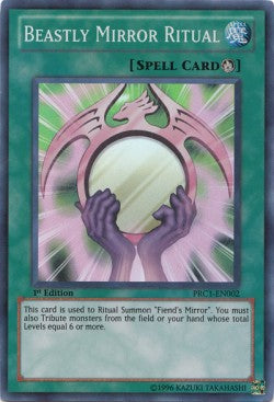 Beastly Mirror Ritual PRC1-EN002 Super Rare Englisch