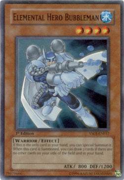 Elemental HERO Bubbleman YSDJ-EN017 Super Rare Englisch