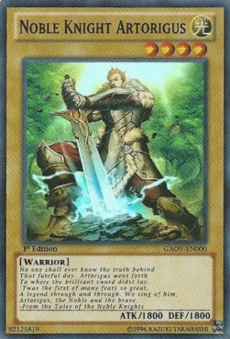 Noble Knight Artorigus (V.1) GAOV-EN000 Super Rare Englisch